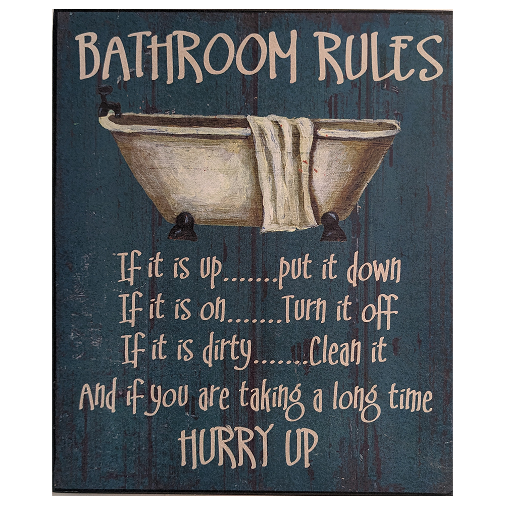 Bathroom Rules